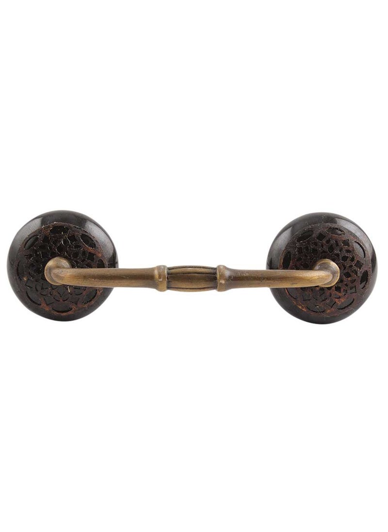Indian-Shelf IndianShelf 1 Pack Ceramic Door Handles for Cabinets and Drawers Black Dresser Pulls for Door Antique Hardware 8 Hole to Hole BH331CK909 