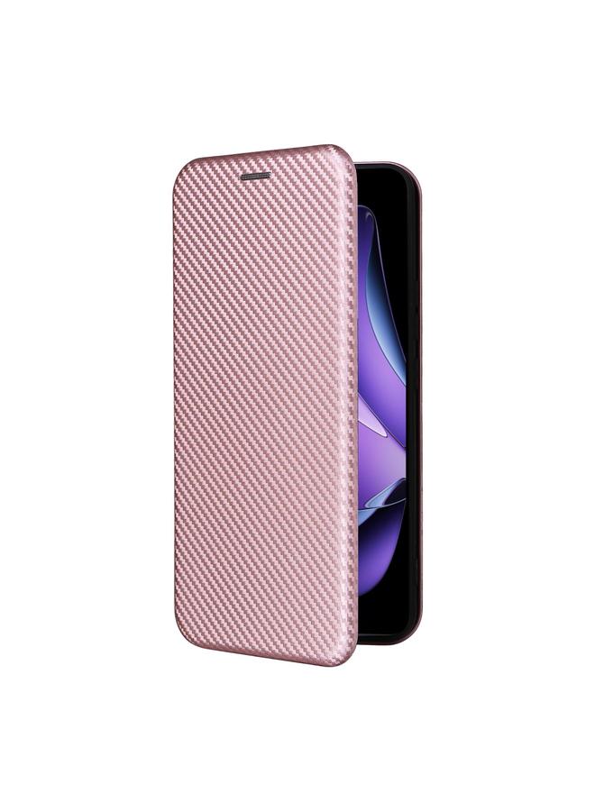 اس-توب جراب هاتف OPPO Reno13 F 5G مصنوع من ألياف الكربون والجلد القابل للطي - Image 3