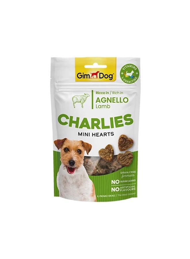 GimDog Charlies Mini Hearts Lamb 70Gr
