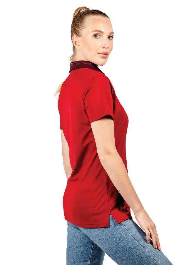 ZAECY Women's Short-Sleeve Polo