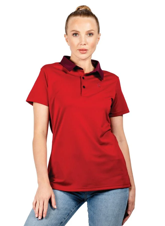 ZAECY Women's Short-Sleeve Polo