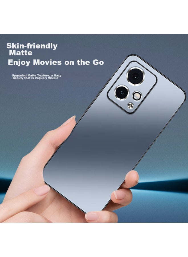 شانجزو Shangsu متوافق مع غطاء هاتف Honor 90gt، غطاء حماية Huawei 90gt، عدسة Ag صقيلة، حماية كاملة، ملمس الآلة الحقيقية، لون صلب بسيط، ستايل فاخر، مضاد لبصمات الأصابع، للنساء والرجال، اللافندر الرمادي - Image 3