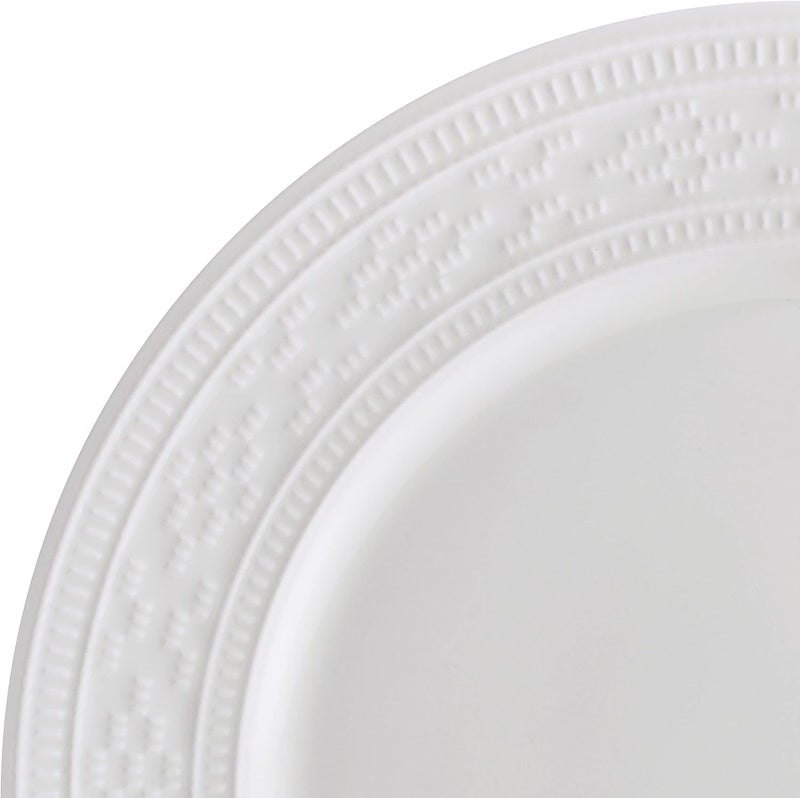 Mikasa Haven Bone China Lightweight Chip Resistant 12 Piece Dinnerware Set Service for 4 White - Image 3