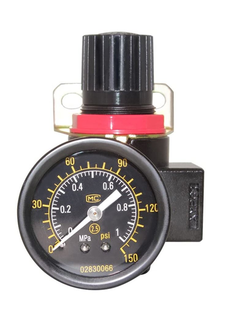Excefore - BR2000 Air Compressor Regulator Combo 1/4" NPT with Manual Drain, Gauge, and Mounting Bracket, Precise Air Pressure Control for Efficient Operation - Image 1