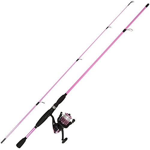 Wakeman Fishing Rod and Reel Combo - Strike Series Medium Action 78-Inch Spinning Reel Pole - Fishing Gear for Bass, Trout, and Lake by Wakeman (Hot Pink) - Image 2