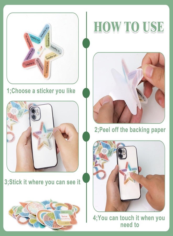 Sondeng 36PCS Anxiety Sensory Stickers Calming Textured Stickers for Adults, Anxiety Relief Items Classroom Fidgets Mental Health Awareness Supplies Anti Stress Calming Mood (Pastel) - Image 3