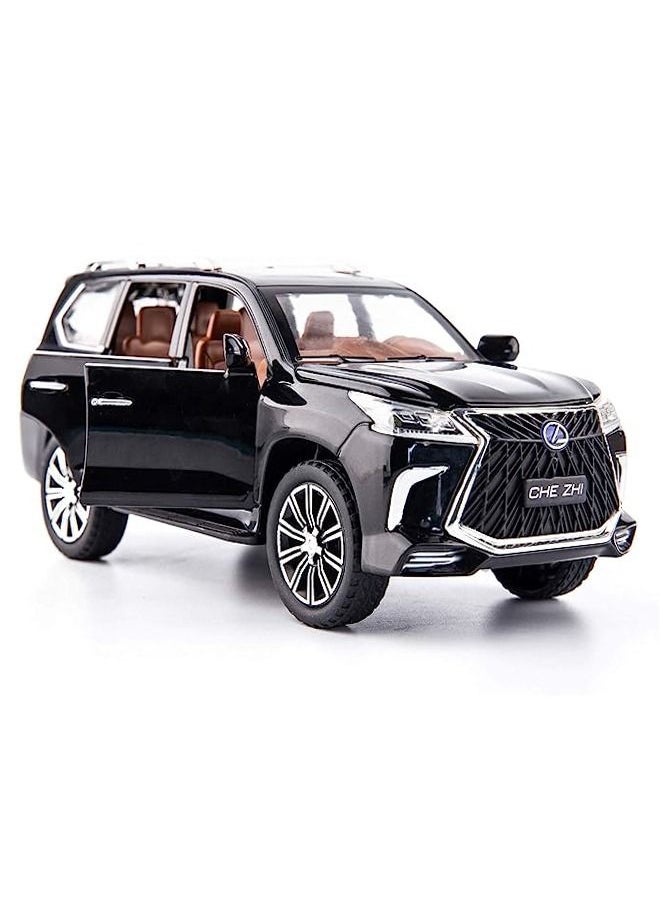 Generic - Lexus LX570 Off-Road In Luxury SUV Model Car Black 21x9.5x8.5cm - Image 1