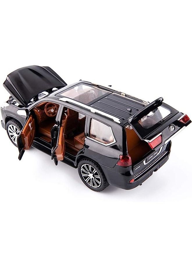 Generic - Lexus LX570 Off-Road In Luxury SUV Model Car Black 21x9.5x8.5cm - Image 1