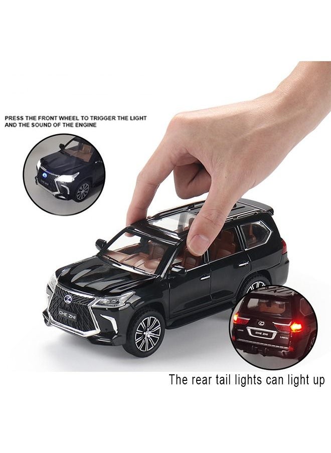 Generic - Lexus LX570 Off-Road In Luxury SUV Model Car Black 21x9.5x8.5cm - Image 1