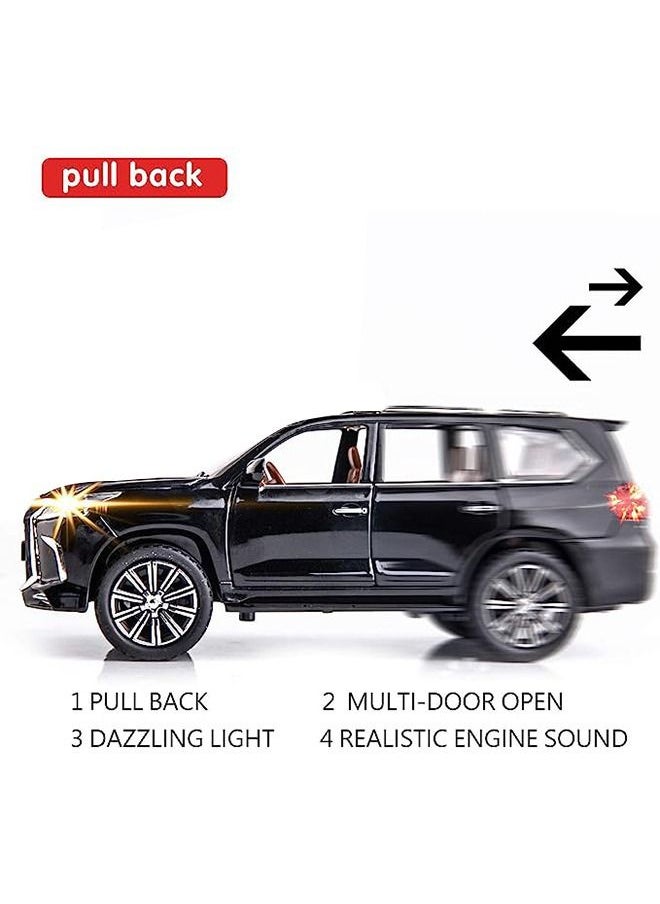 Generic - Lexus LX570 Off-Road In Luxury SUV Model Car Black 21x9.5x8.5cm - Image 1
