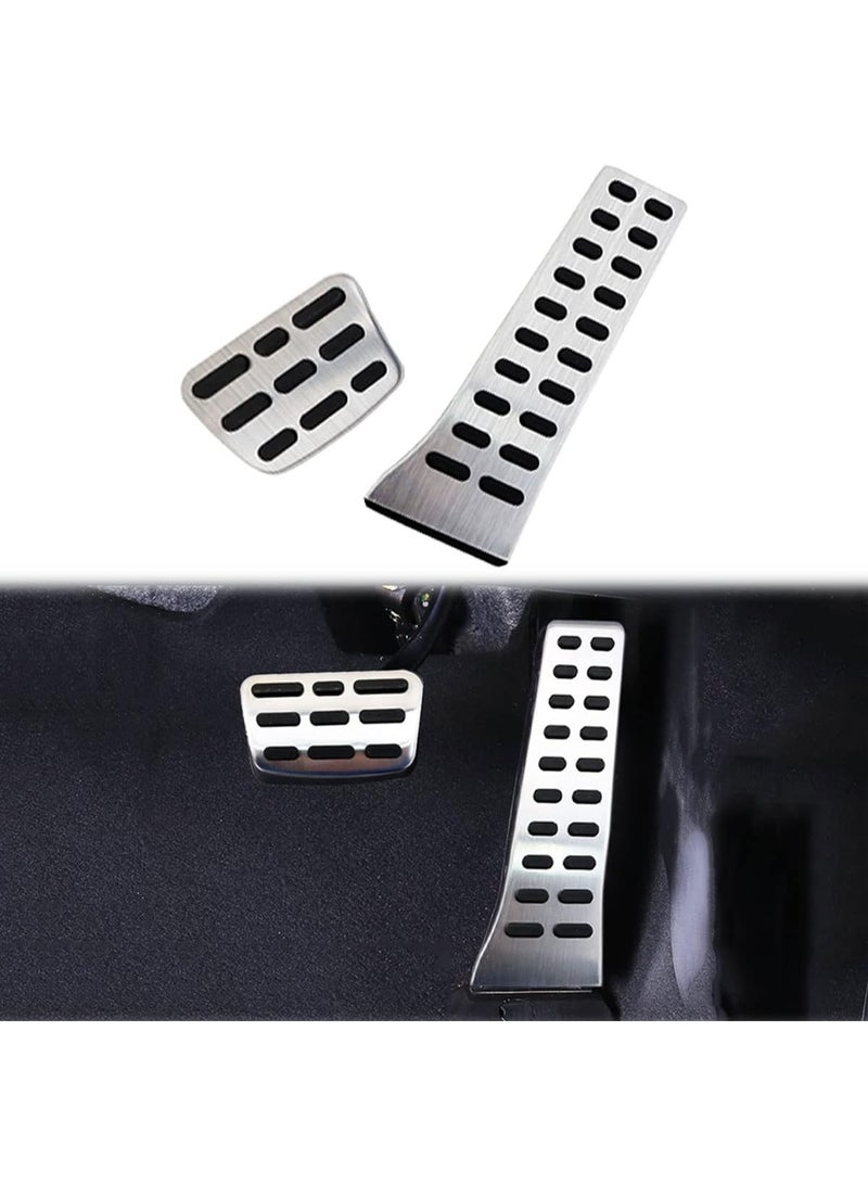 at Pad Gas Accelerator Brake Fuel Foot Pedal Cover Cap Compatible for Kia Sportage Cadenza Sorento K5 Hyundai Santa Fe Sonata Tucson Palisade Genesis Accessories - Image 1