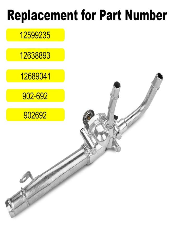WMPHE Aluminium Engine Coolant Thermostat Housing Compatible with 2008-2017 Buick Enclave 2009-2017 Chevy Traverse 2007-2016 GMC Acadia 2007-2010 Saturn Outlook, Replacement for 902-692 12599235 - Image 3