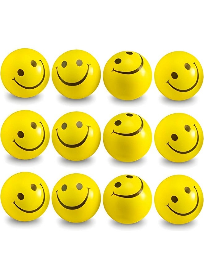 Niku Smiley Soft Ball for Baby, Girls, Kids, Adults (Pack of 12)| Stress Relief Toy | Non Toxic Toy (Pack of 12) - Image 1