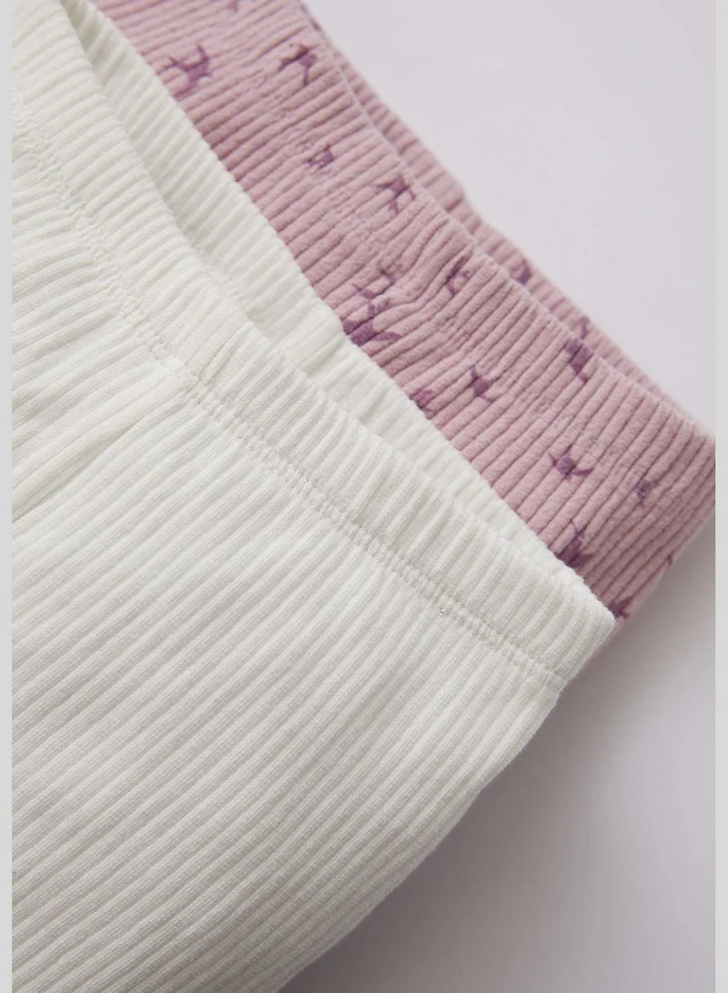 ديفاكتو 2 Pack BabyGirl Regular Fit Bottom Leggings