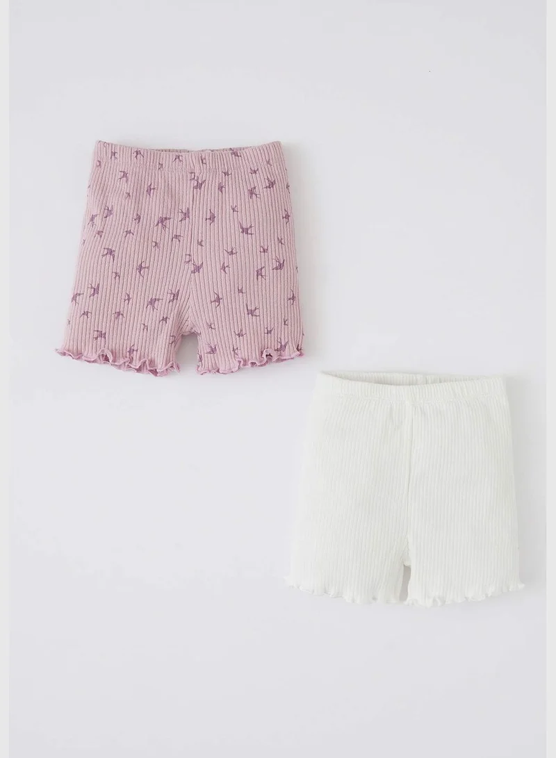 ديفاكتو 2 Pack BabyGirl Regular Fit Bottom Leggings
