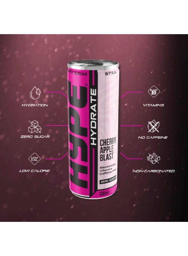 هايب هايدريت تشيري آبل ٦ × ٣٣٠ مل | مشروب إلكترولايت وفيتامينات بدون سكر - Image 2