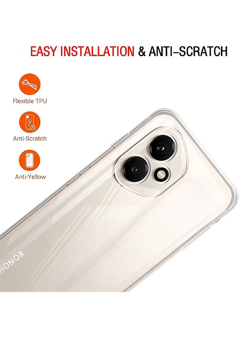 غطاء حماية مقاوم للصدمات لهاتف Honor 400 - شفاف للغاية، متين، بفتحات دقيقة - حماية من الخدوش والغبار والبقع - غطاء خلفي شفاف من السيليكون لهاتف Honor 400 - Image 3