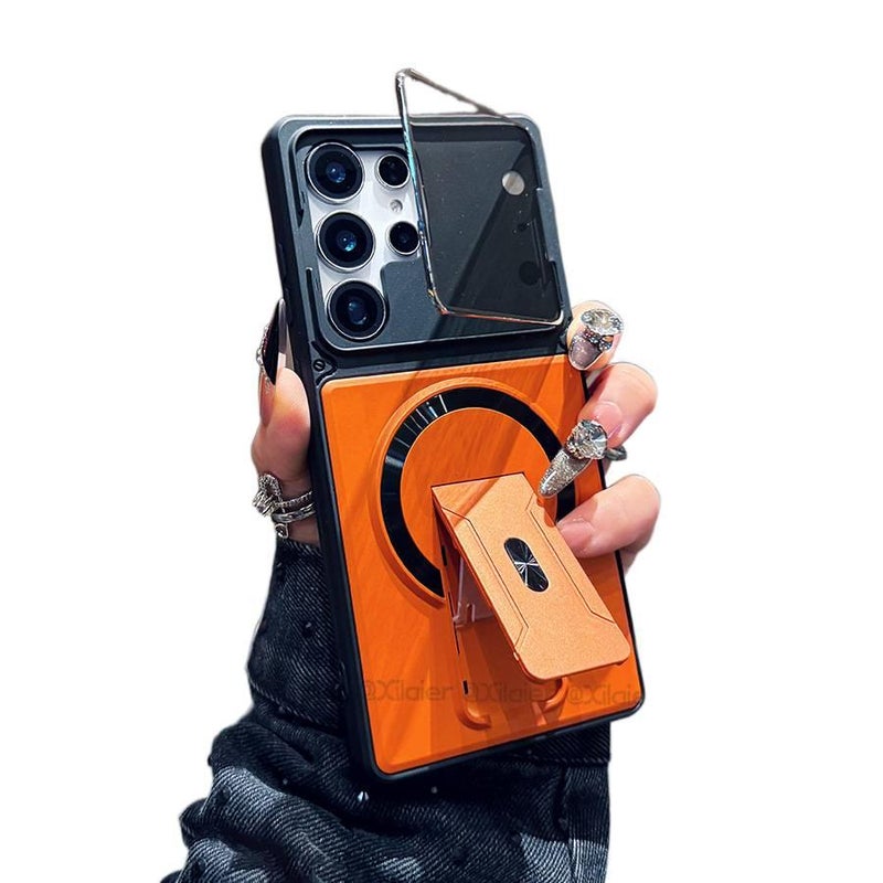 MagSafe Case | TPU | Drop Protection | Kickstand | Star Orange | Shockproof Cover for Samsung S26 Ultra / Samsung S26 - Image 1