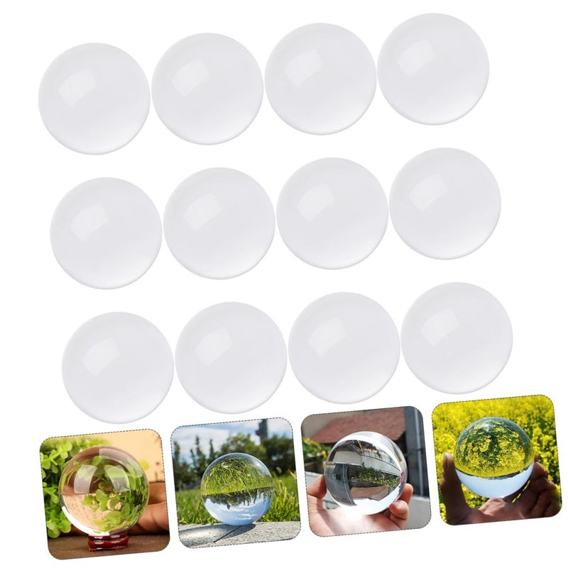 Clear Crystal Ball Sphere 9x9x9cm for Reflective Decoration Prop - Image 5