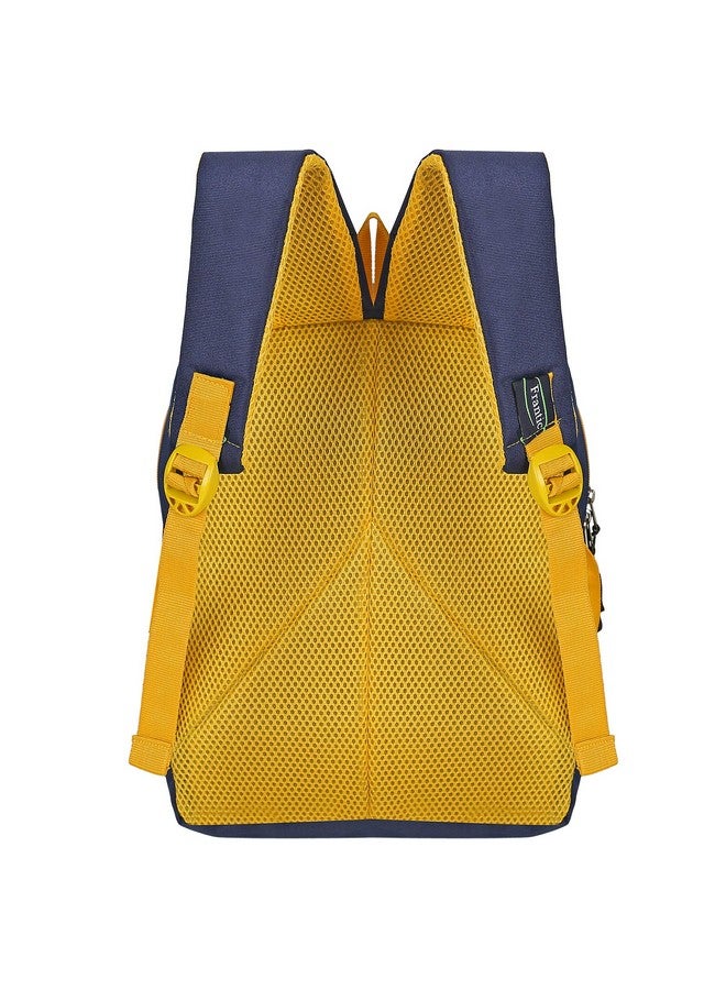 Frantic Kids Soft Cartoon Animal Travelling School Bag Soft Plush Velvet Standard 2 Compartment Backpack Baby Girls Boys For 2 To 5 Years Boys/Girls Nursery, Picnic,Preschool(Yellow Zoo Bag), Medium - Image 5