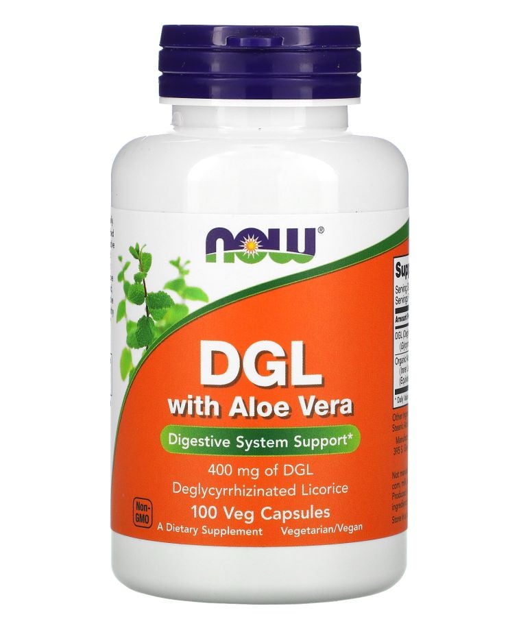 DGL with Aloe Vera 400 mg 100 Veg Capsules