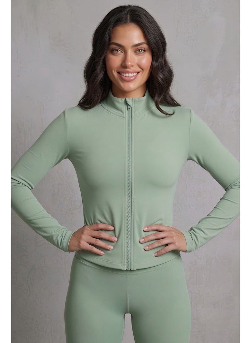 CORRE Active Wear Stella Sports and Padel Jacket - Mint - Image 3