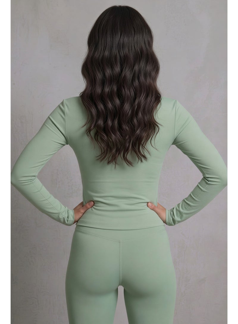 CORRE Active Wear Stella Sports and Padel Jacket - Mint - Image 4
