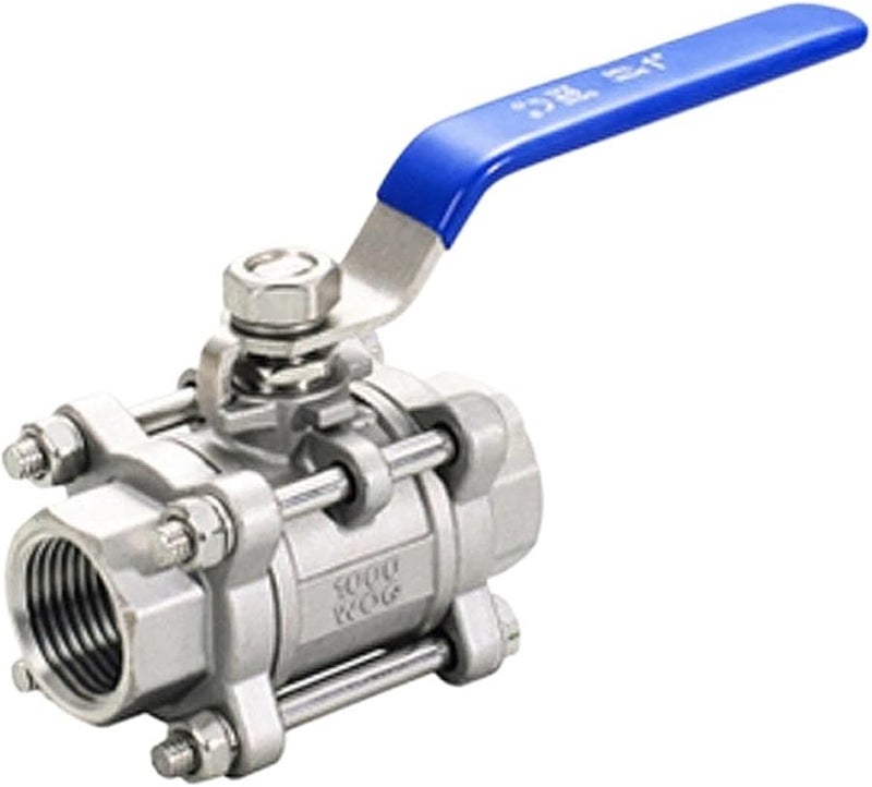 Stainless Steel BSP Thread Ball Valve Three Piece DN15 To DN50 Size 3 4 Inch SS201 - Image 2