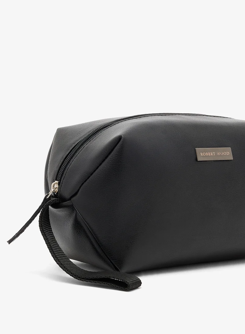 Robert Wood  Zip Closure Toiletry Bag with branding for Men | Best Price UAE