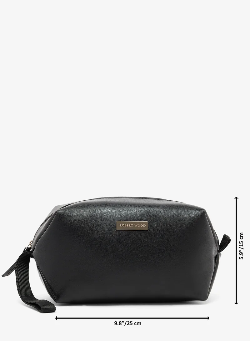 Robert Wood  Zip Closure Toiletry Bag with branding for Men | Best Price UAE