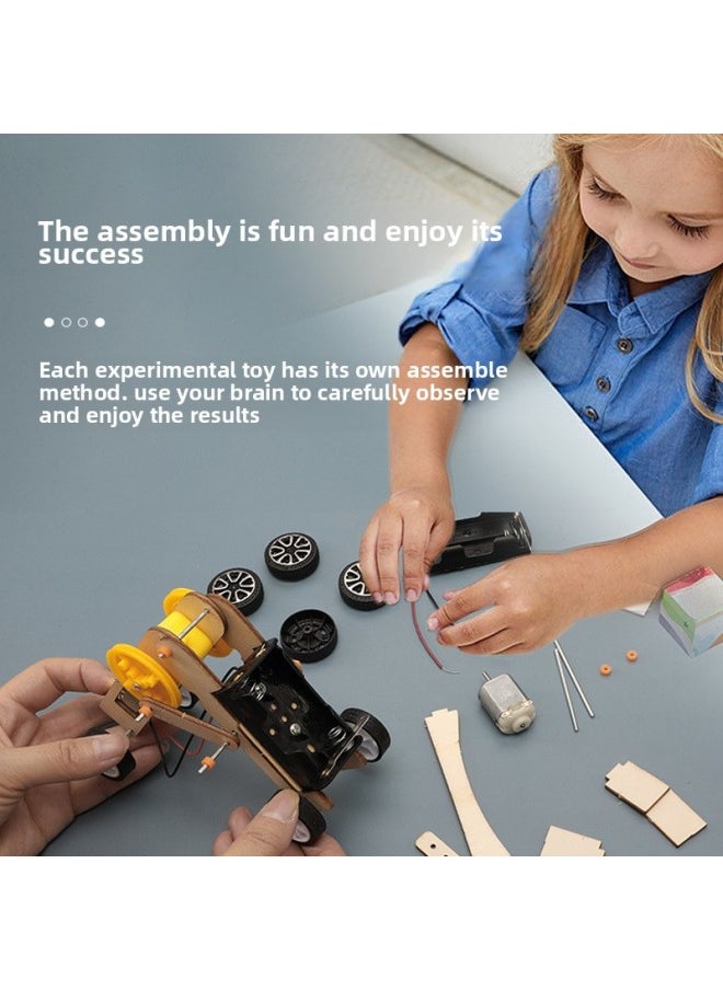 Children's Science Small Experimental Suit Primary School Students' Science And Technology Production And Invention Equipment Kindergarten Handmade Material Package Complete-Specifications:Kindergarten Class [10-piece Set] Comes With 50 Experiments