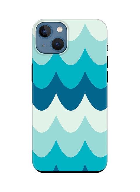 Tough Pro Series Case for Apple iPhone 14 Dual Layer hybrid PC & TPU Customized Mobile Cover Shield with inner TPU protection Matte Finish - Wavy Waves