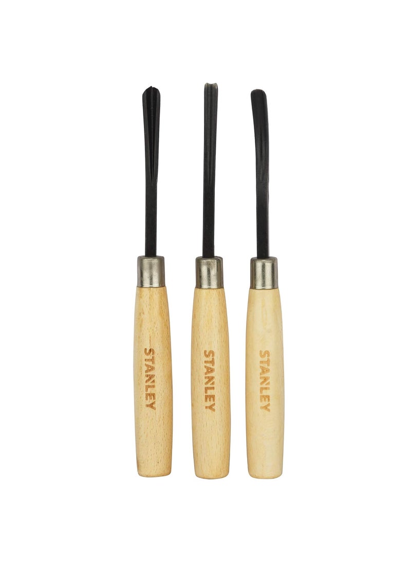 Stanley STANLEY STHT161208 14 6Piece Wood Carving Chisel Set for DIY and Professional use Brown  - Image 4