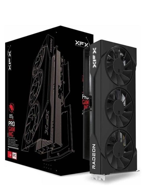 بطاقة رسومات Swift AMD Radeon RX 9060 XT OC إصدار الألعاب بمروحة ثلاثية، ذاكرة 16 جيجابايت GDDR6، ناقل 128-بت، تردد تعزيز 3320 ميجاهرتز، 2048 معالج تدفق، سرعة ذاكرة 20 جيجابت/ثانية، PCI-E 5.0 | RX-96TS316B7