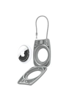 Applicable To Apple Airtag Protective Case Apple Tracker Airtag Waterproof Rope Safety Lock Protective Case-Color:Gray-Applicable Model:AirTAag