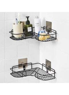 Generic Bathroom and Kitchen Corner Organizer and Holder | Rust-Proof Coated Metal with Double-Sided Adhesive-S  - Image 1