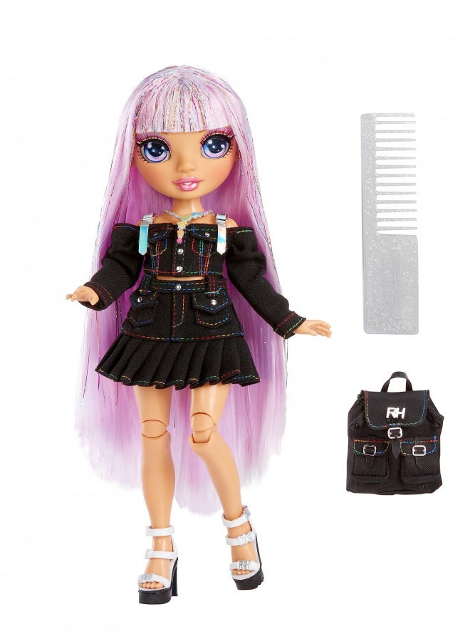 Rainbow High Avery Styles 9" Posable Fashion Doll with Accessories and Backpack - Ages 4-12