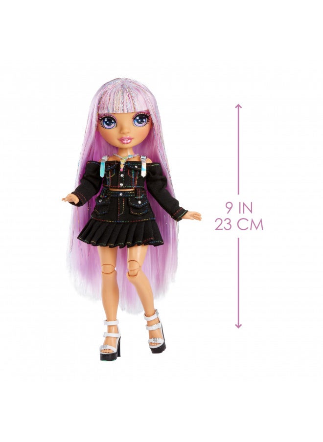 Rainbow High Avery Styles 9" Posable Fashion Doll with Accessories and Backpack - Ages 4-12