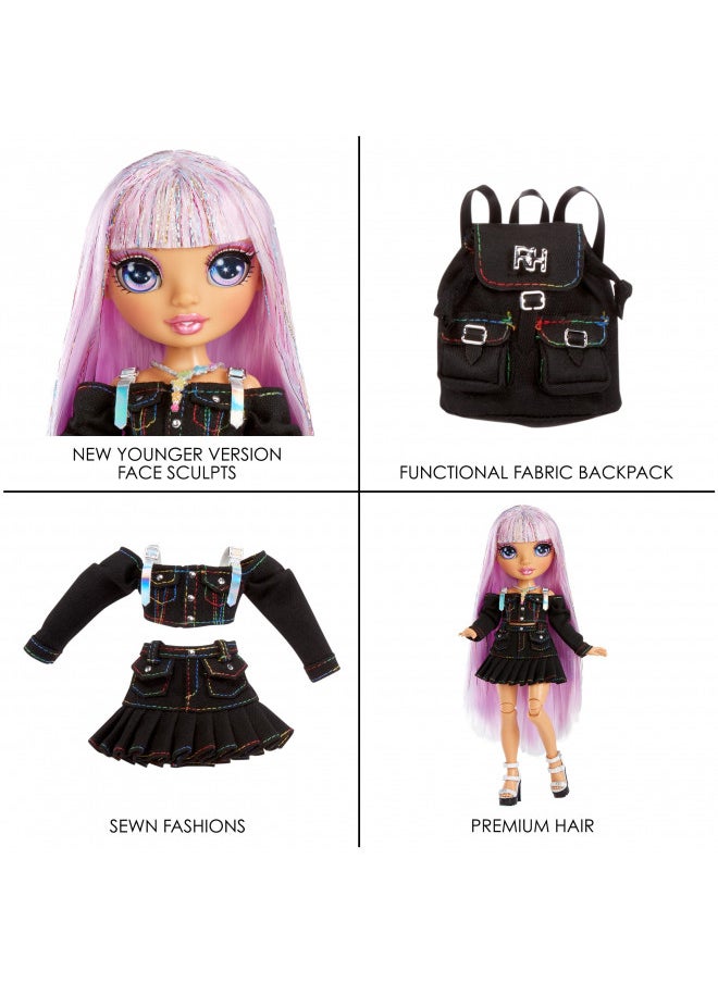 Rainbow High Avery Styles 9" Posable Fashion Doll with Accessories and Backpack - Ages 4-12