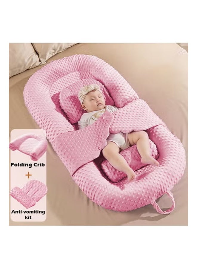 كلناميان سرير نوم ملائم بشكل مريح لسرير الأطفال مع وسادة مضادة للقيء، وكرسي محمول للرضع وبساط نوم مهدئ - Image 1