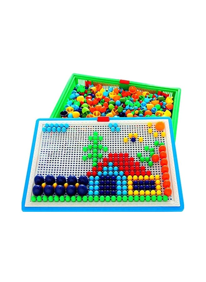 Creative Mosaic Jigsaw Puzzle Game 296 Pieces Assorted Colors for Kids Adults Family Fun Educational Gift and Indoor Outdoor Activity - Image 1