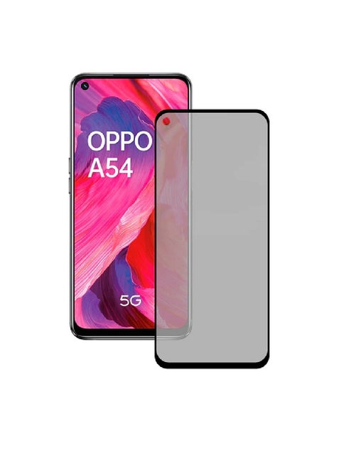 Tempered Glass Screen Protector Anti-Spy Privacy  Designed For Oppo A54 5G Full Screen Coverage And Bubble Free
