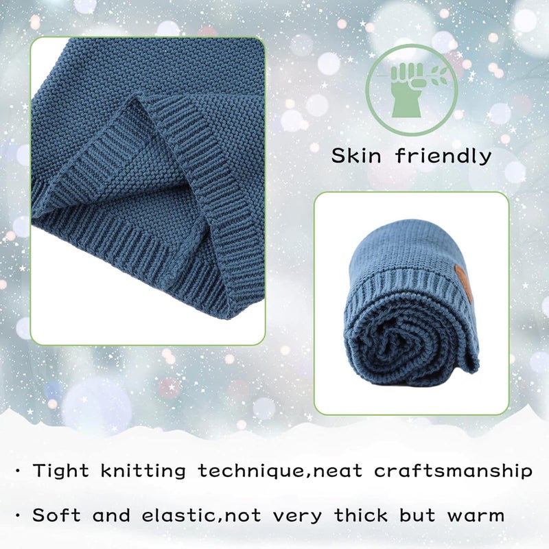 Peecabe Baby Boys Knitted Scarves Warm Toddler Girl Infinity Scarf Kids Soft Chunky Neck Warmer for Fall Winter - Image 3