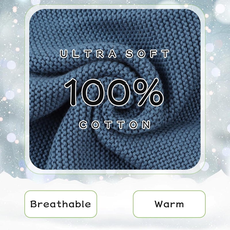 Peecabe Baby Boys Knitted Scarves Warm Toddler Girl Infinity Scarf Kids Soft Chunky Neck Warmer for Fall Winter - Image 5