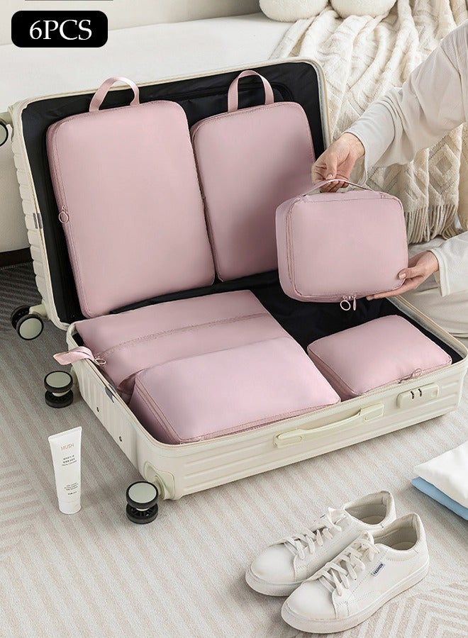 DUNISO 6 PCS Packing Cubes for Suitcases, Travel Storage Bag Set, Waterproof Travel Luggage Organizer, Multi-Functional Compression Organizer Bags, Travel Packing Kit for Man and Women Travel Essentials - Image 1