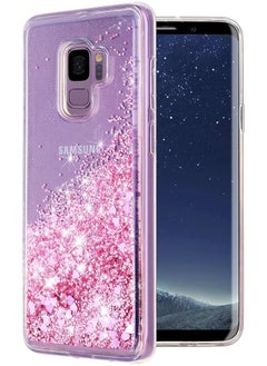 For Galaxy S9 Case Mobile Phone Accessories Double Layer Design Bling Flowing Liquid Floating Sparkle Colorful Glitter Waterfall Tpu Protective Phone Case For Samsung Galaxy S9 Rose Gold