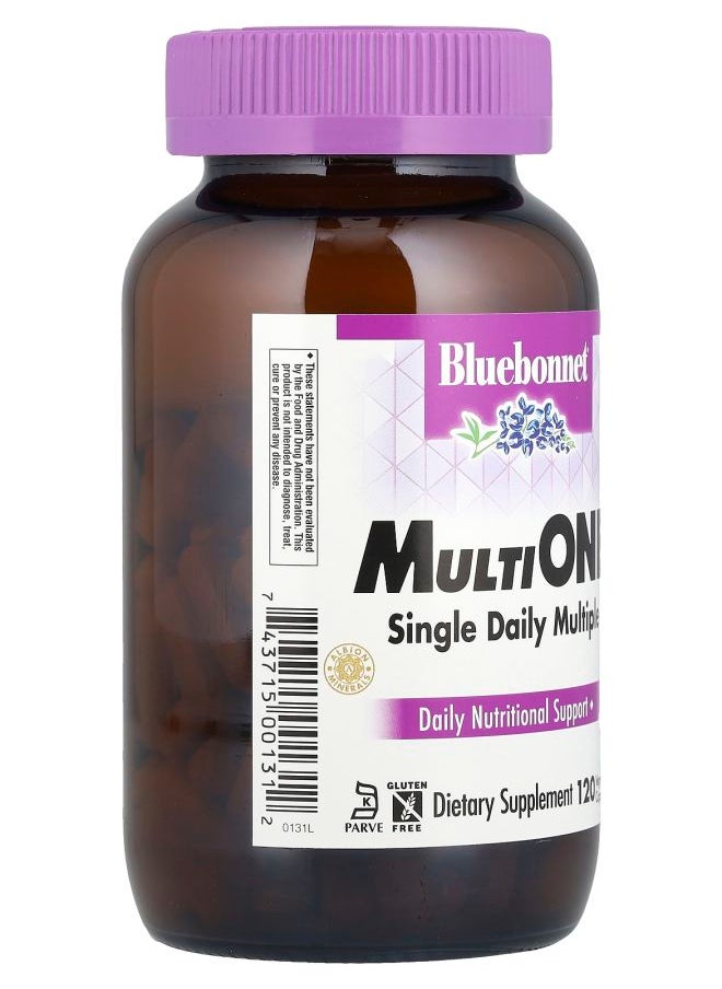 Bluebonnet Nutrition MultiONE® Single Daily Multiple 120 Vegetable Capsules  - Image 2