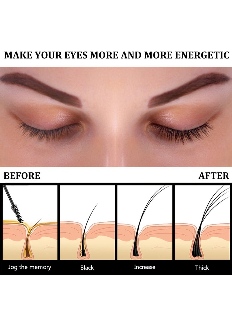 EELHOE - Eyelash Growth Liquid, Castor Oil Eyelash Growth Serum with Applicator Brush, for Stronger Longer and Thicker Eyelashes 10ml - Image 1