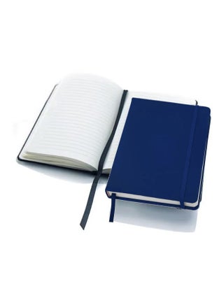 A5 Hard Cover Compact Ruled Notebook, 200 Pages Blue - view 2