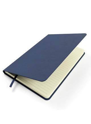 A5 Hard Cover Compact Ruled Notebook, 200 Pages Blue - view 4